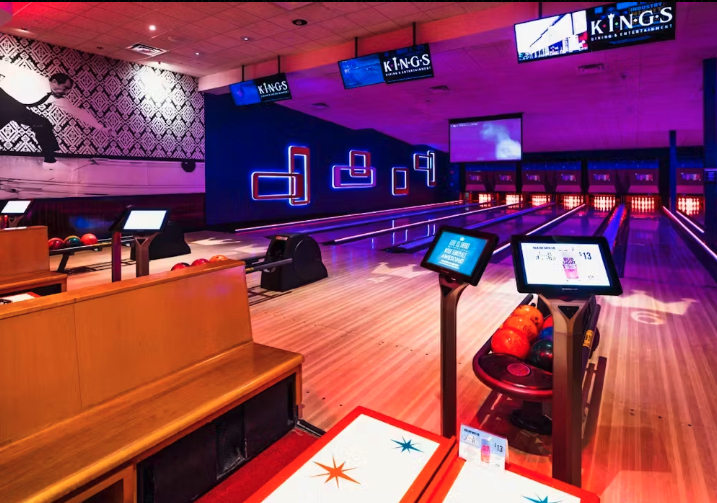King's Dining and Entertainment interactive bowling alley 
