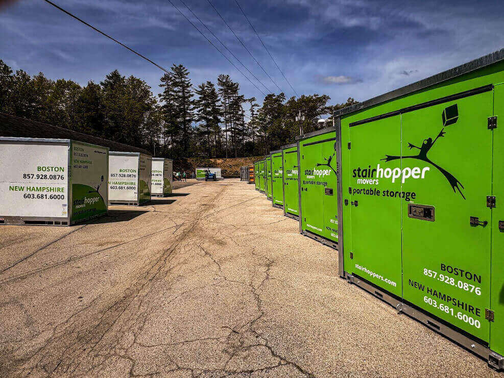 Stairhopper Movers’ portable storage unit in New Hampshire